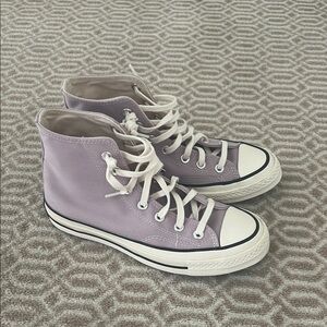 Converse Lavender High-Top Sneakers
